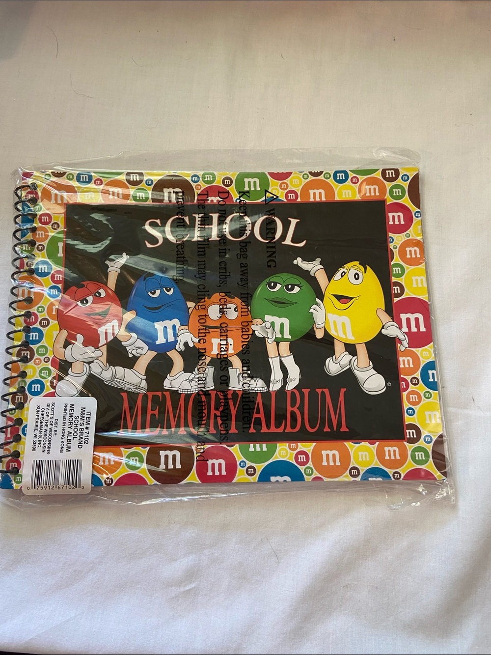 M&M'S School Memory Album with Red, Blue, Orange, Green, Yellow Characters
